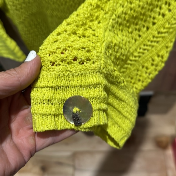 Miss sixty knit dress size small in chartreuse green. - Picture 3 of 4